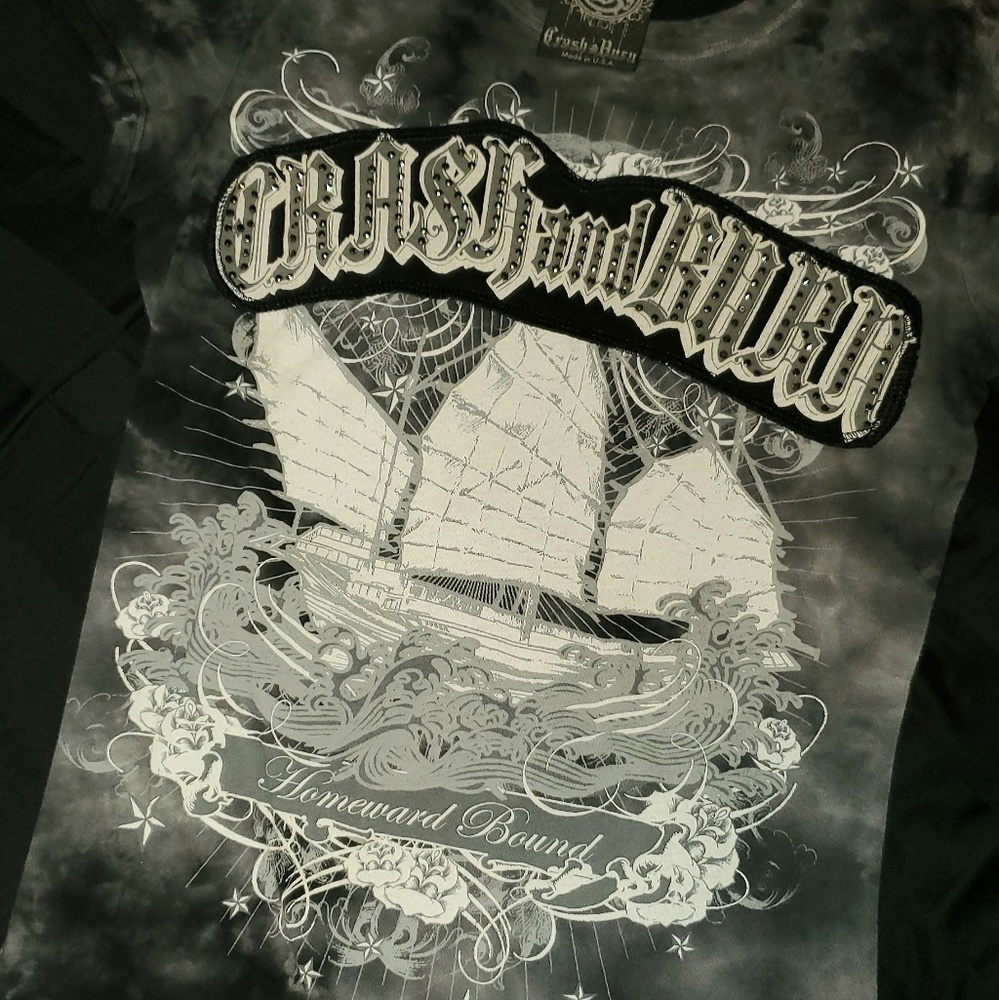 Crash and burn tee